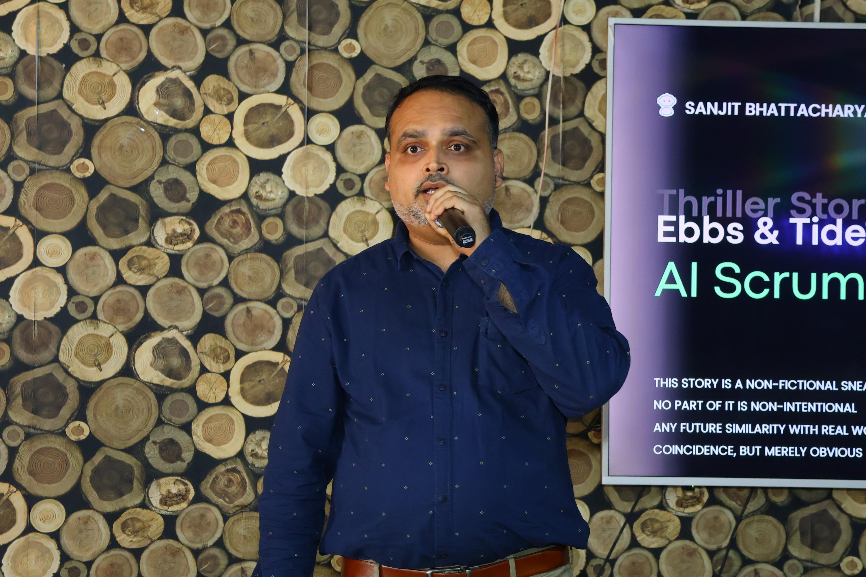 Audience engaging with AI Scrum session